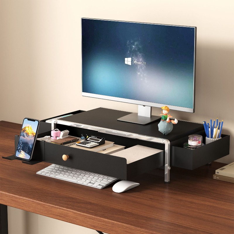 Setup Desk Monitor - Supporto per monitor in metallo, regolabile,