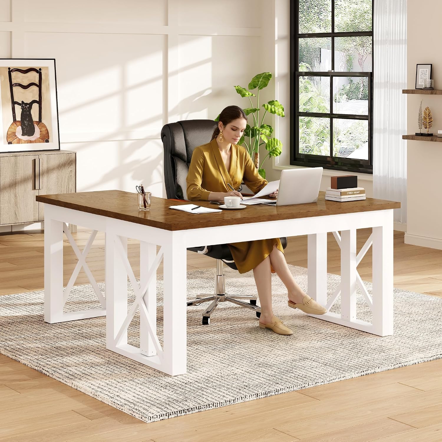 Scrivania ad Angolo a L con Ca - Desk Setup L Shaped recensione e prezzo